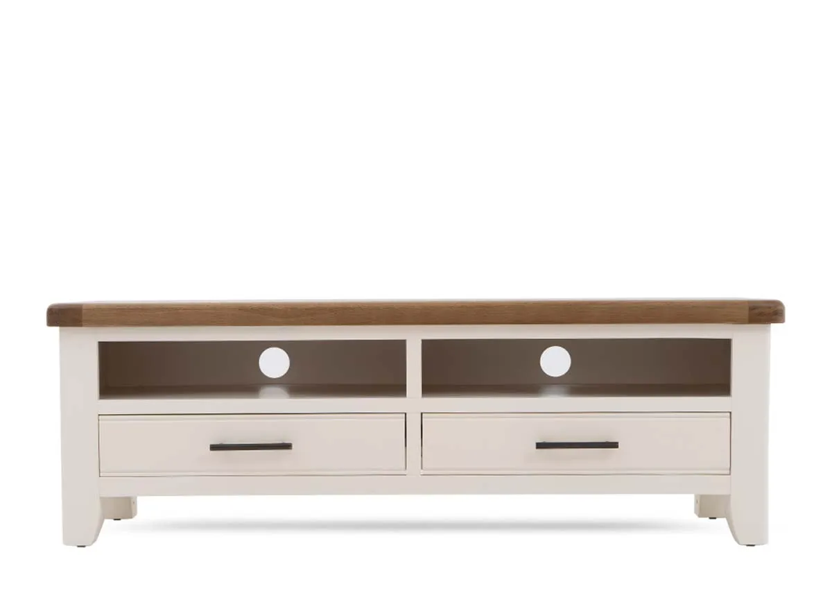 A dimension image of the Woodland TV Unit with 150cm x 45cm x 50cm