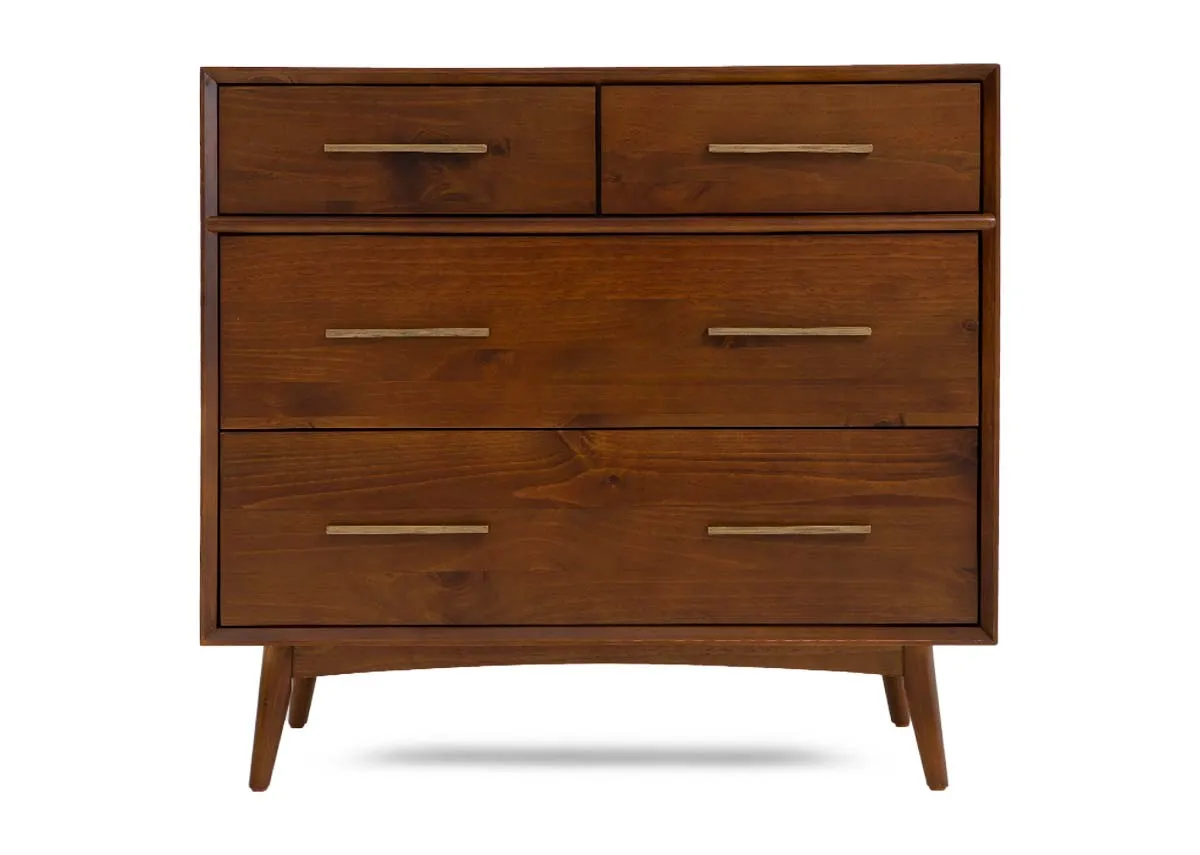 A pine 4 drawer chest from EZ Livings Leya range. Front view