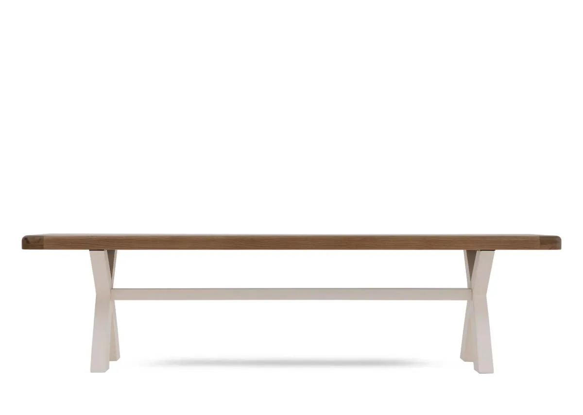 A dimension image of the Woodland Bench with 140cm x 40cm x 46cm
