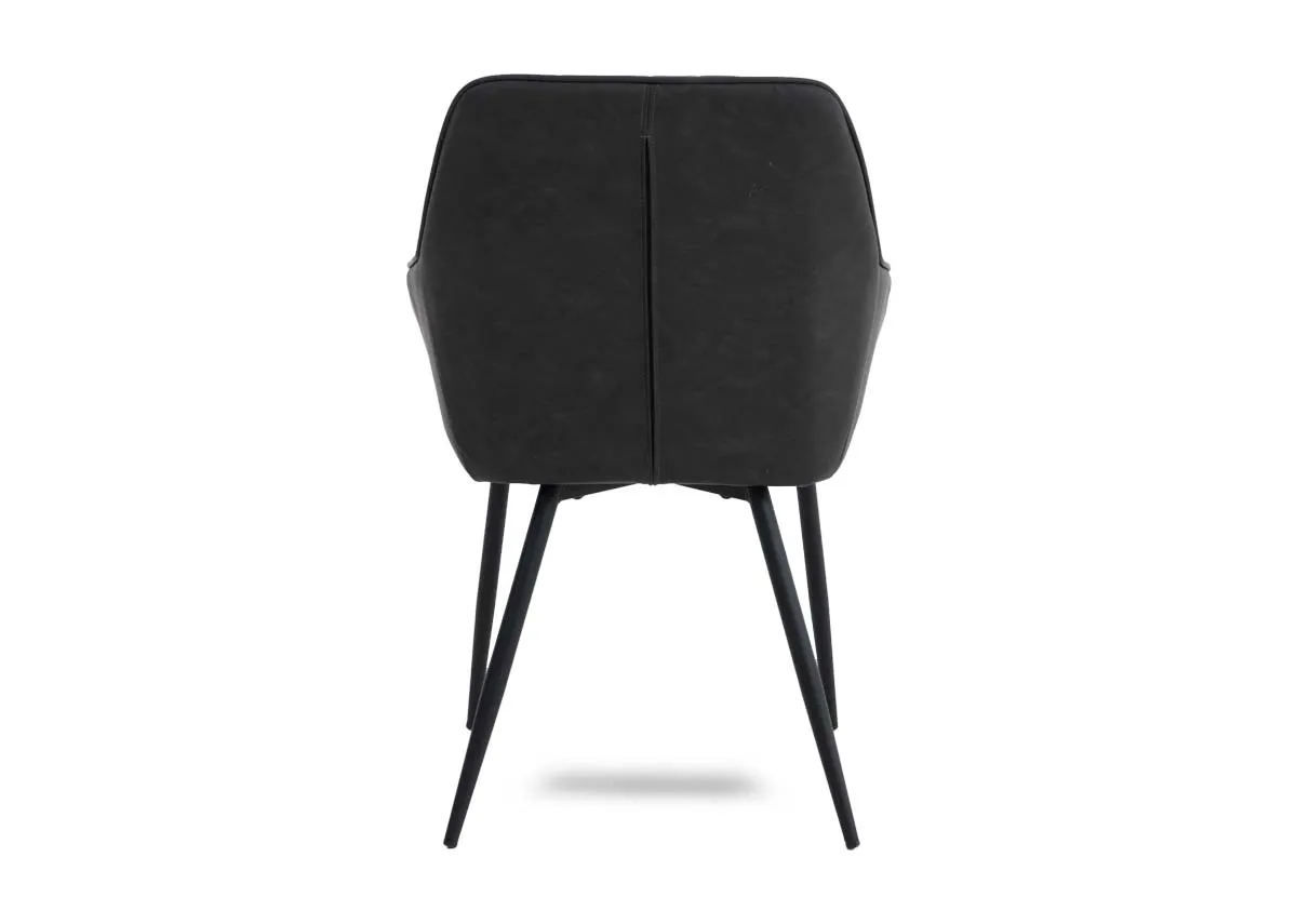 A dimension image of the Nolan chair with 58cm x 59cm x 84cm