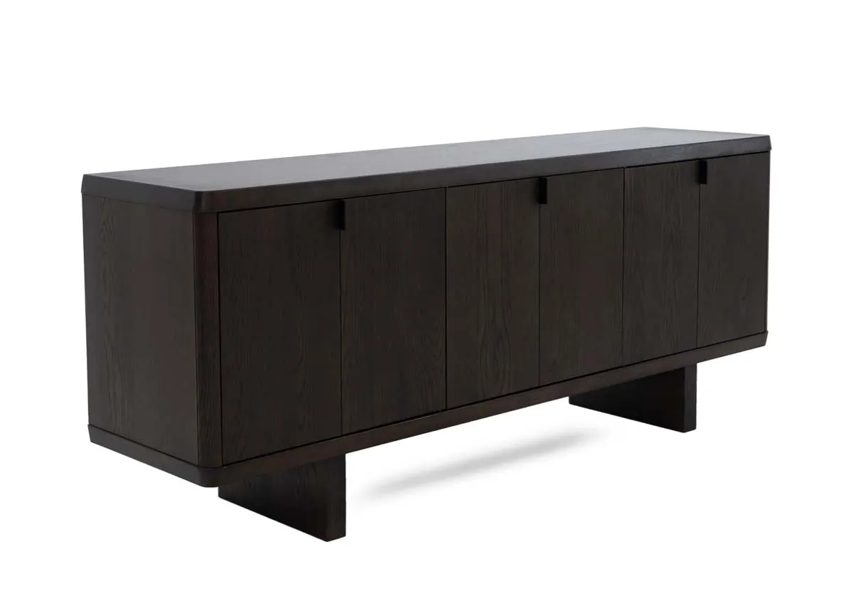 3 Door Dark Brown Sideboard - Rimini
