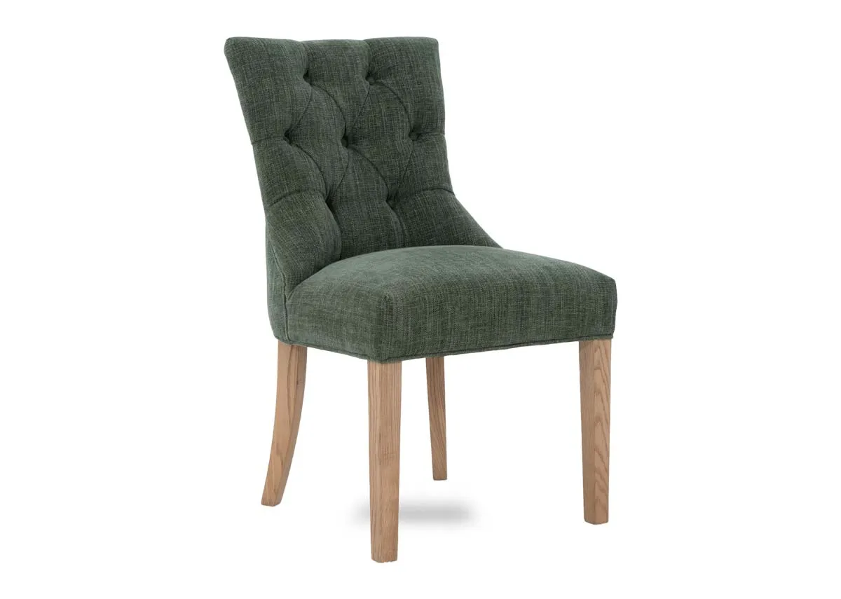 Green Fabric Dining Chair - Felix (Georgia)