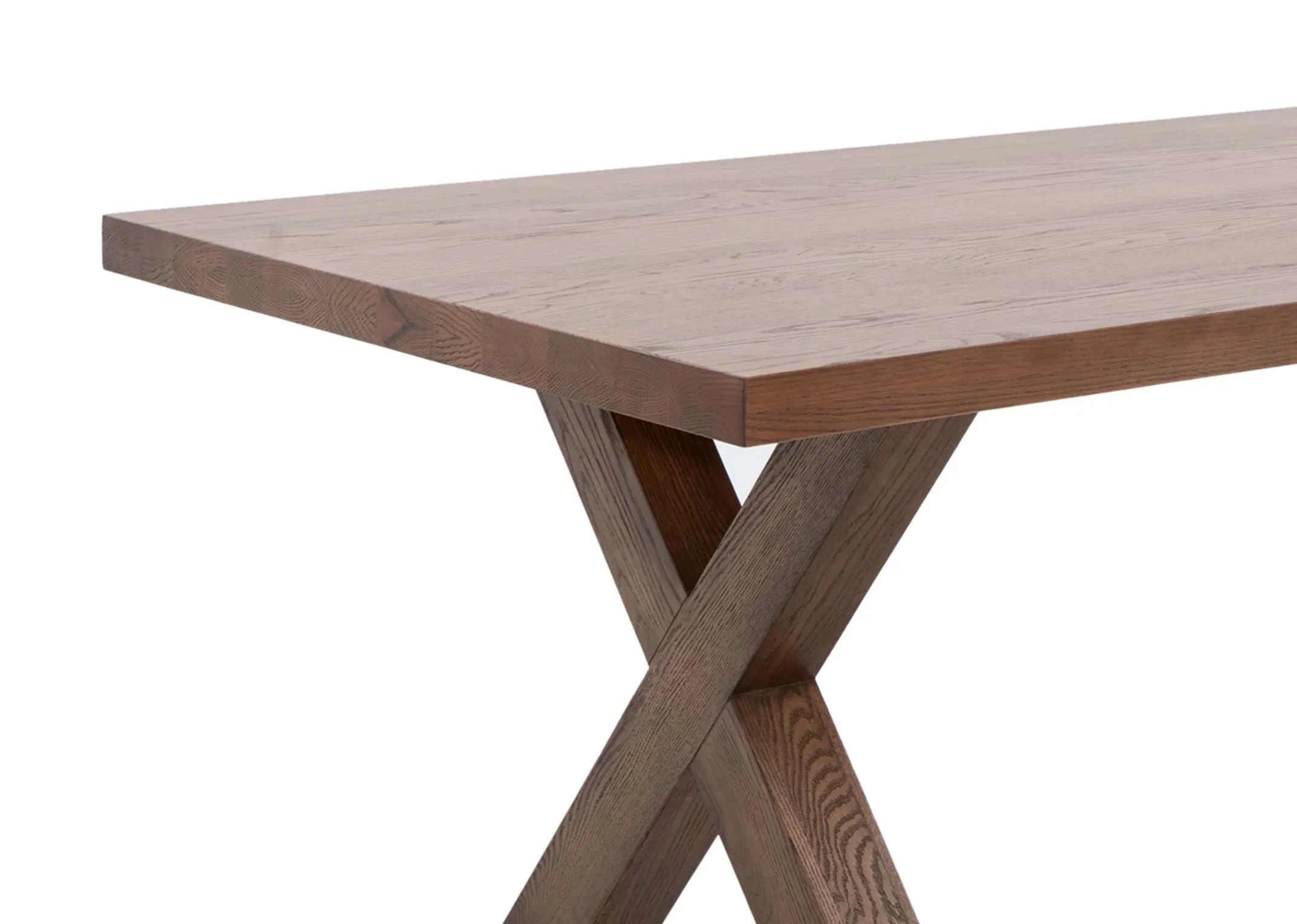 A dimension image of the Davos Dining table with 200cm x 77cm x 100cm