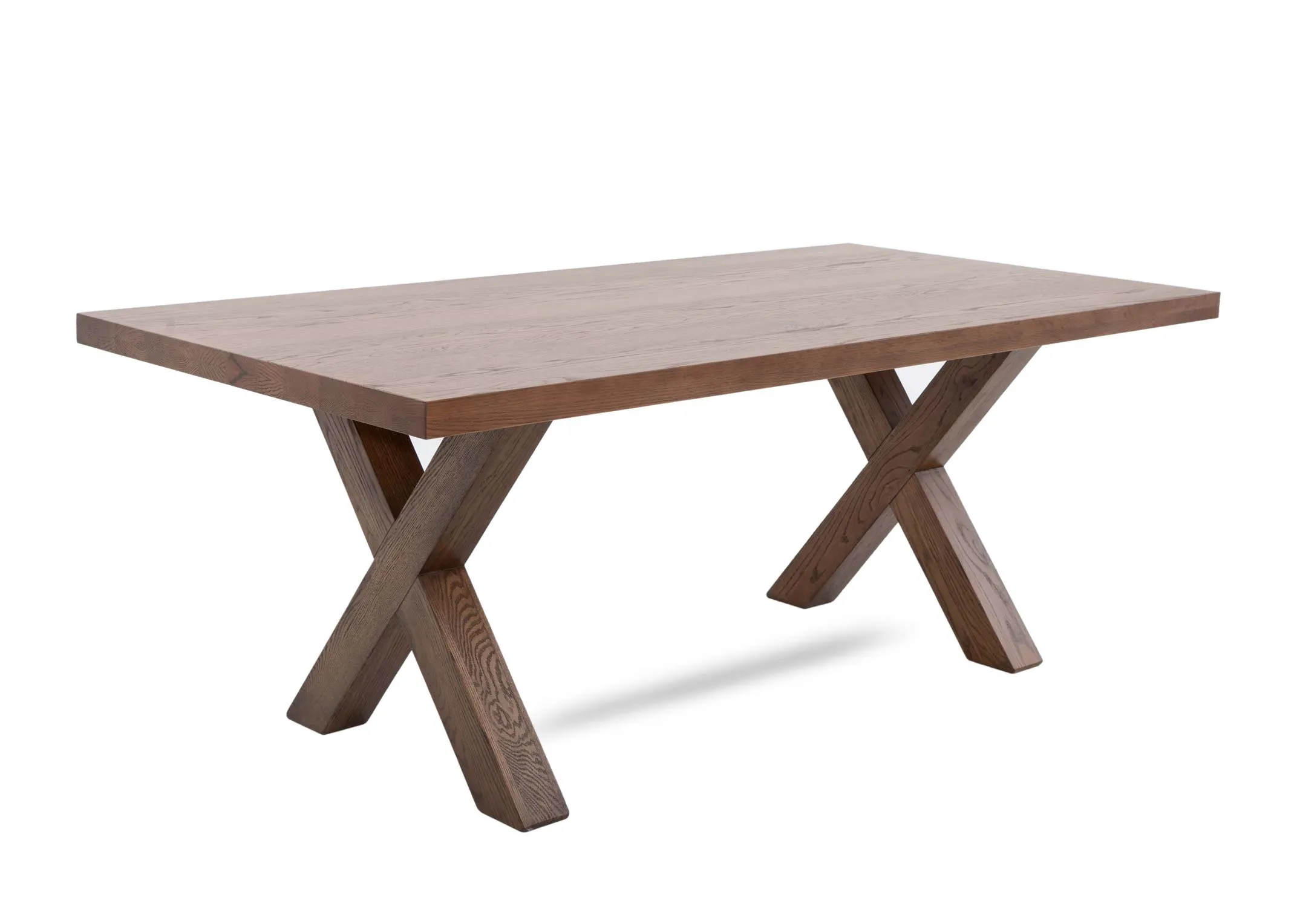 220cm All Oak Dining Table - Davos