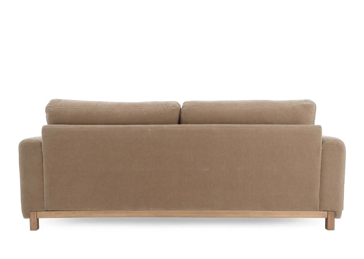 A dimension image of the Miller mink 2 seater sofa with 160cm x 96cm x 87cm