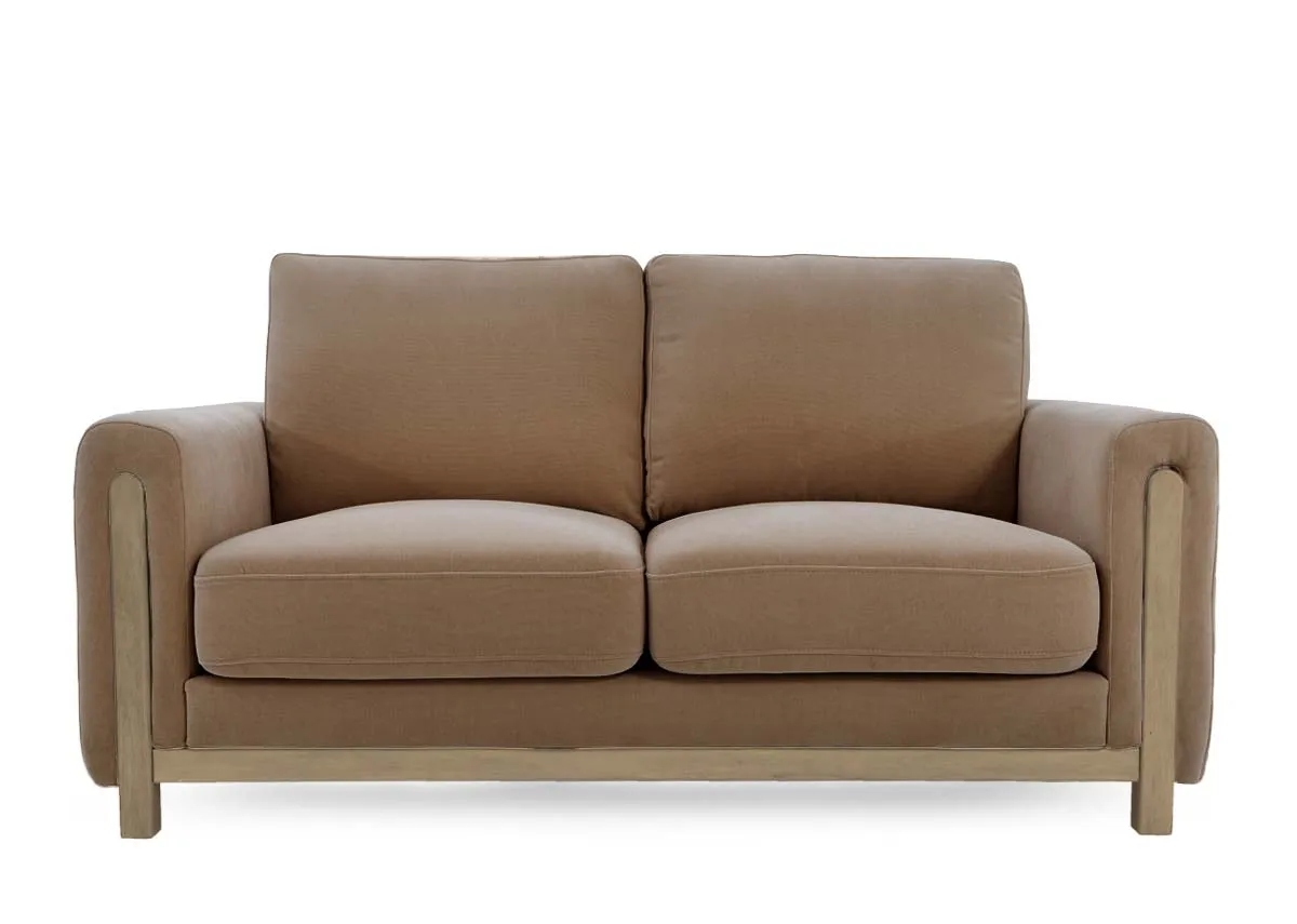 A dimension image of the Miller mink 2 seater sofa with 160cm x 96cm x 87cm