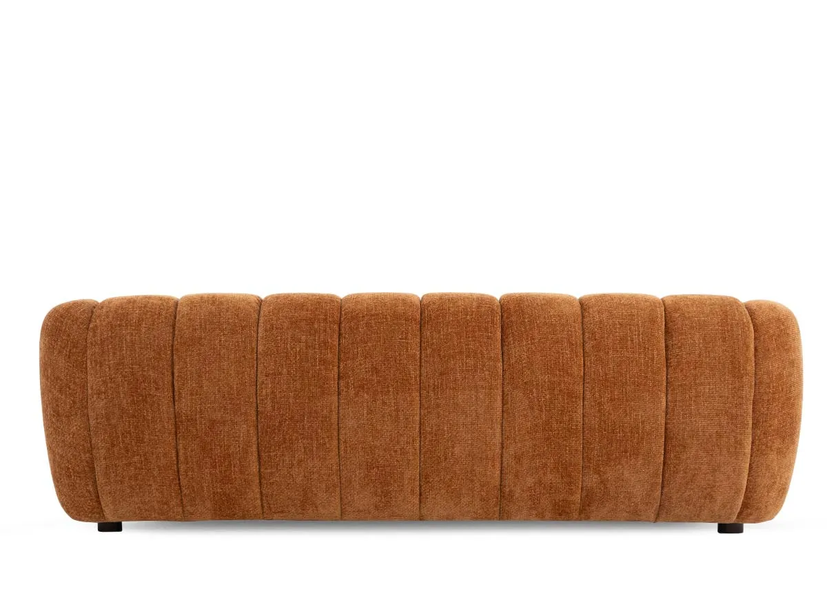 A dimension image of the Matera 4 seater sofa with 242cm x 99cm x 75cm