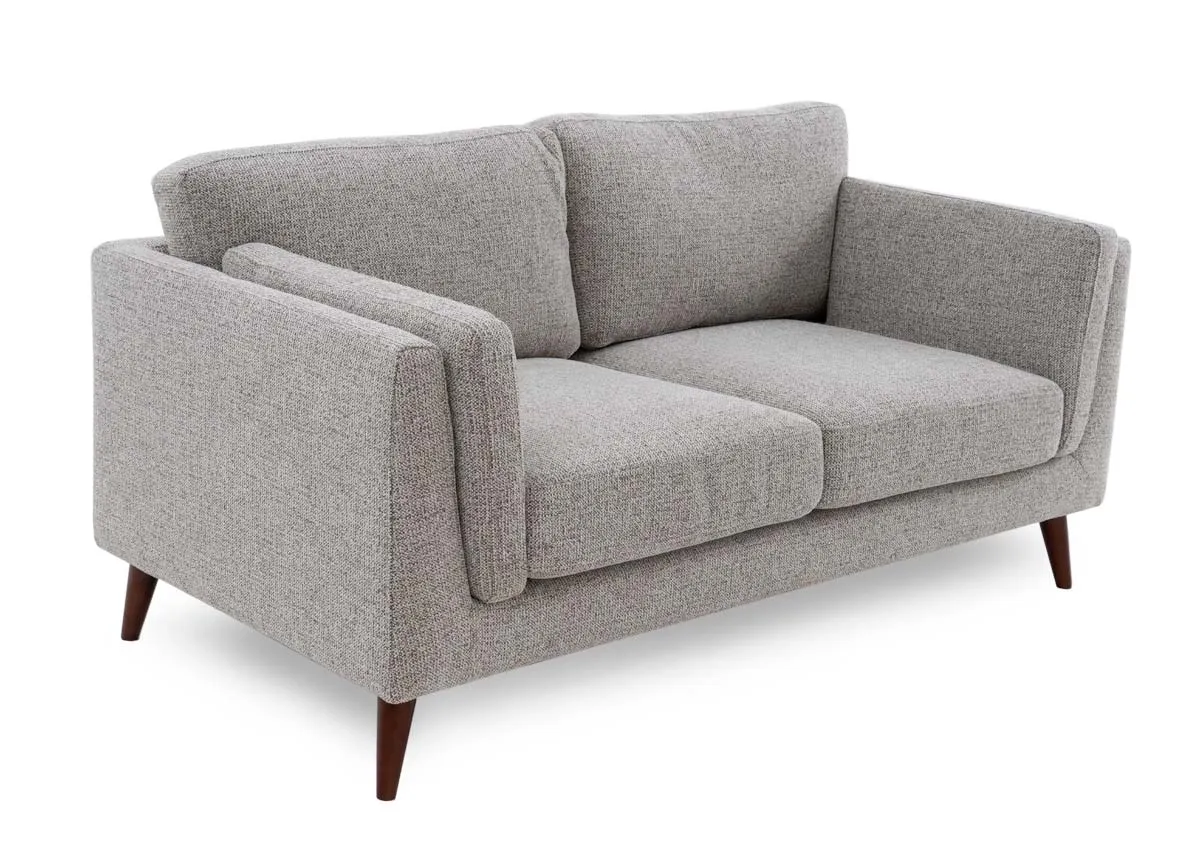 2 Seater Light Brown Fabric Sofa - Bailey
