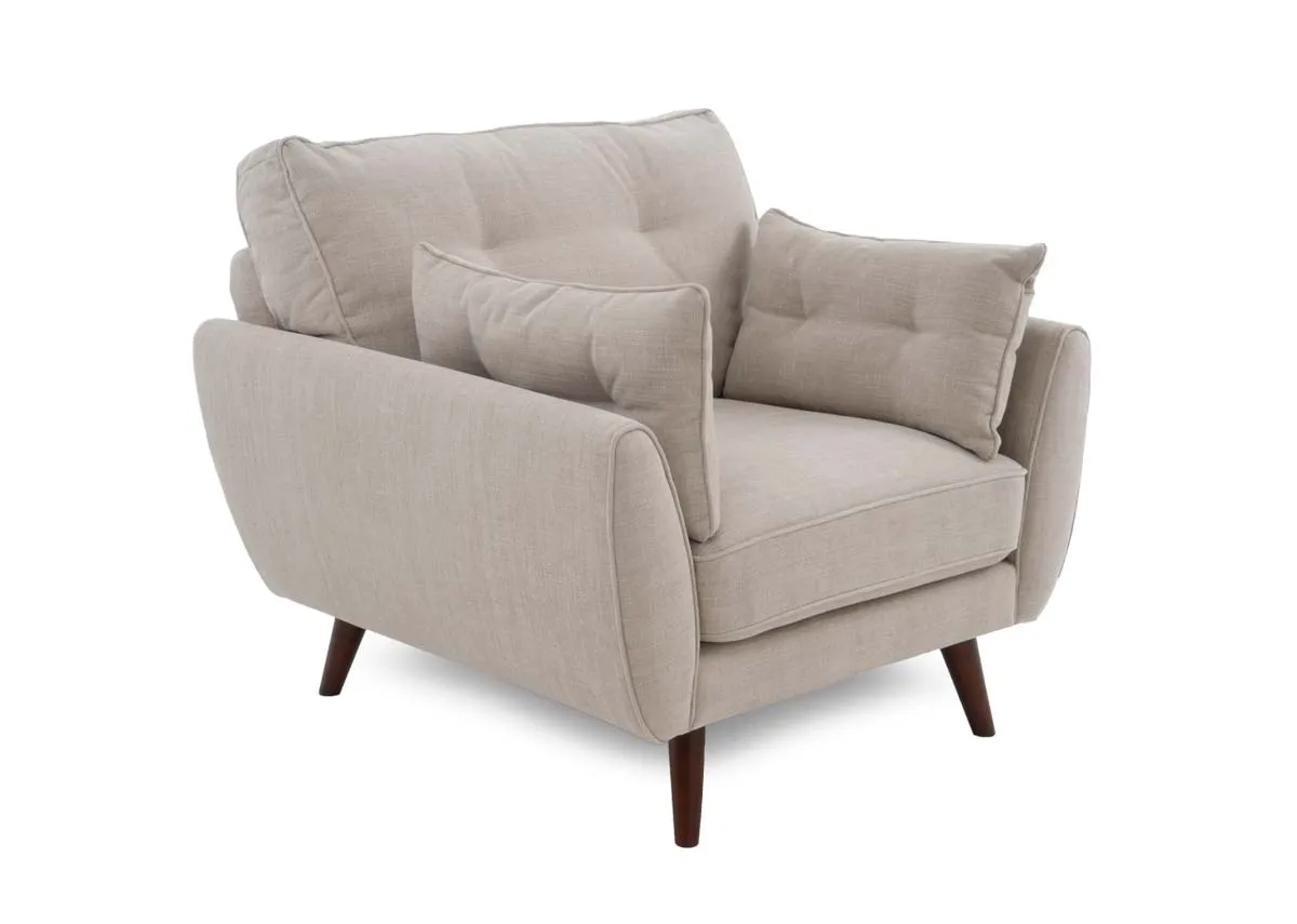 Natural Fabric Armchair - Caoimhe