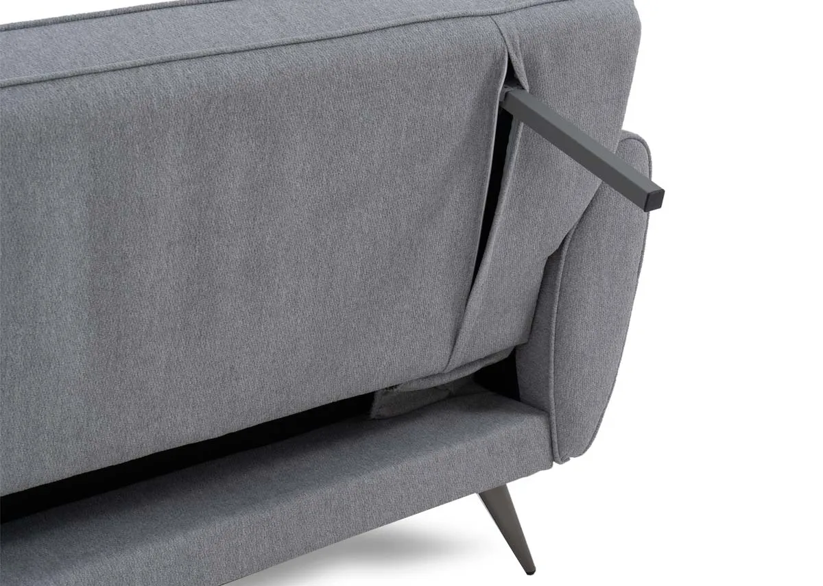 A dimension image of the Chloe Sofa Bed with 222cm x 54cm x 87.5cm
