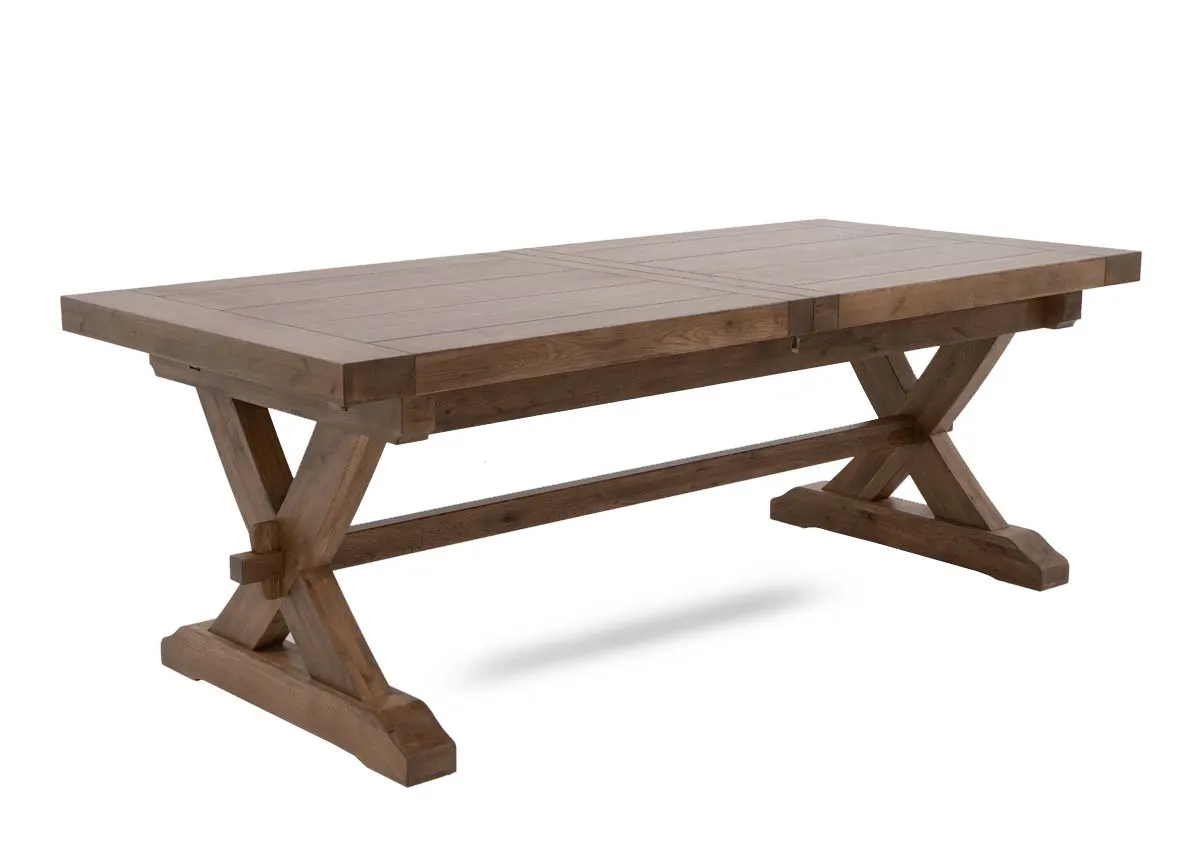 220cm-310cm Oak Extendable Dining Table - Naxos