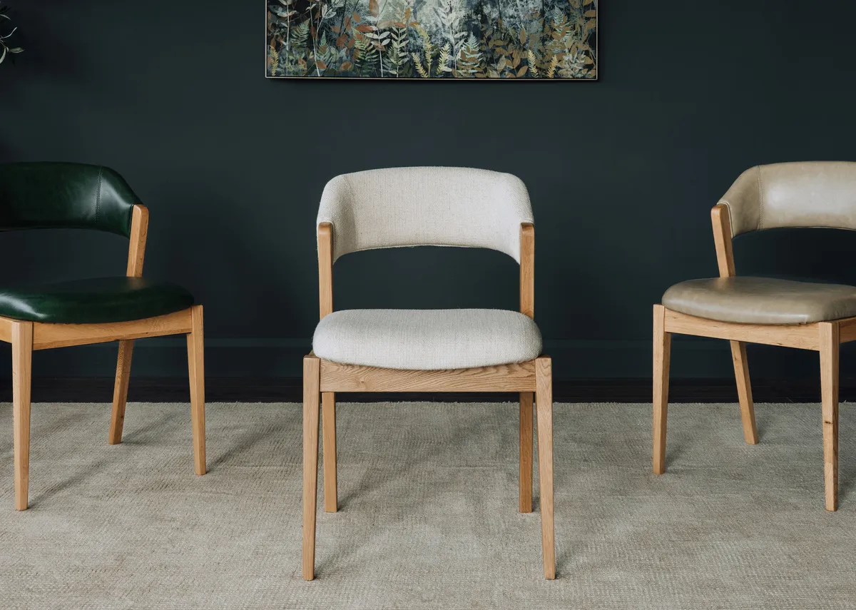 Cream Linen Dining Chair - Renvyle