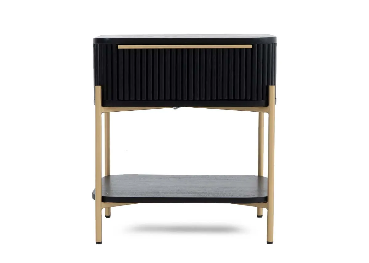 A dimension image of the Rego lamp table with 45cm x 39cm x 50cm
