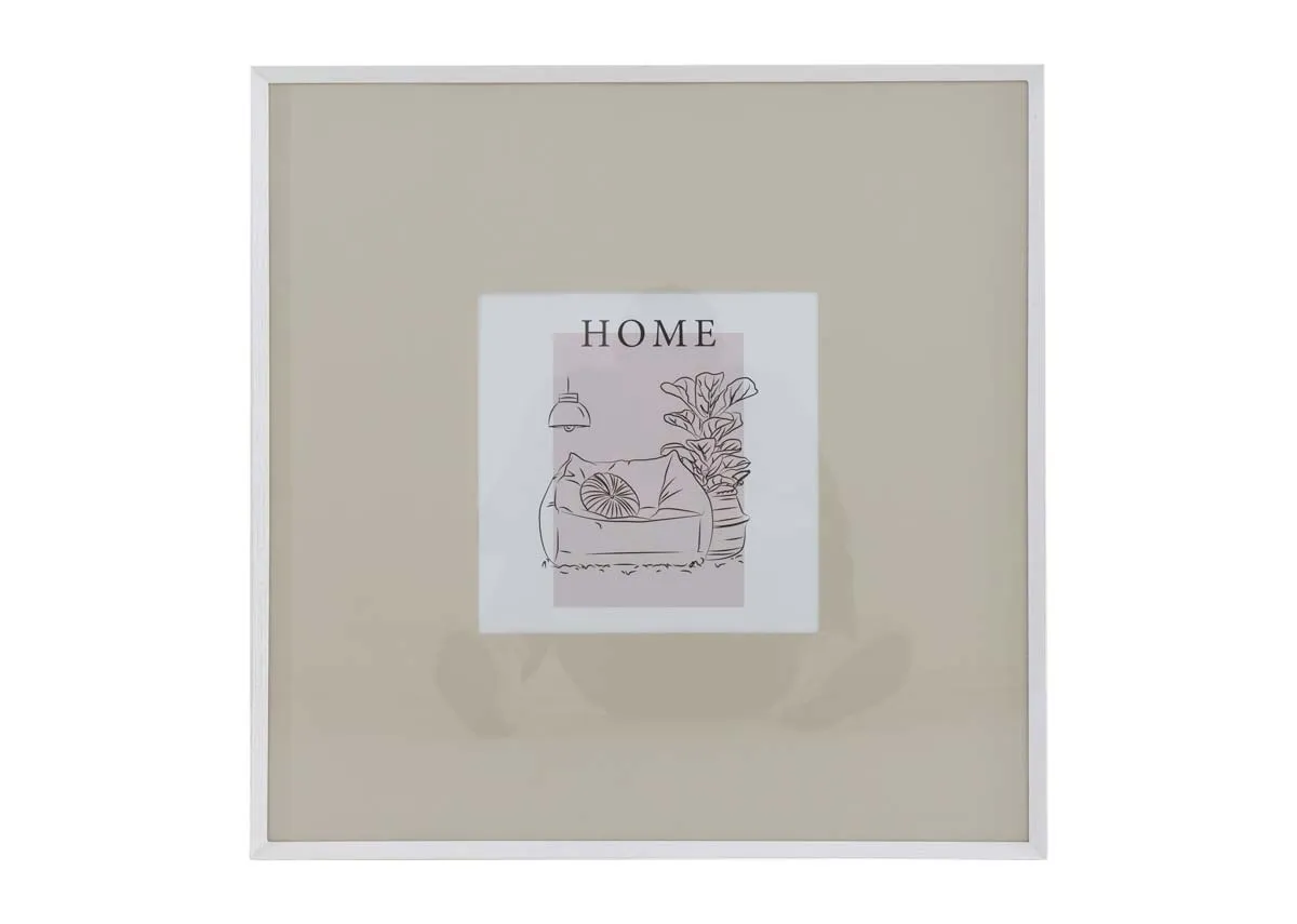 28cm X 28cm White Photo Frame - Myla