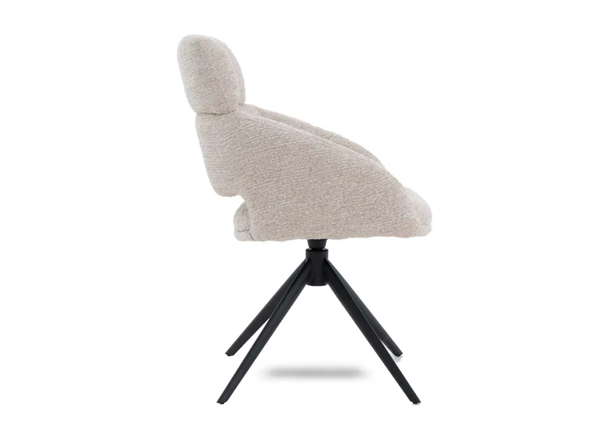 A dimension image of the Fossana Dining chair with 62cm x 64cm x 88cm