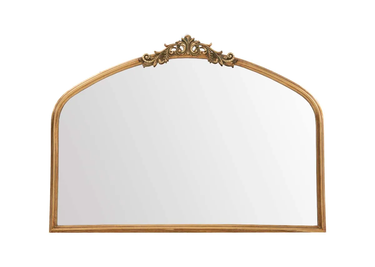 73cm x 100cm Ornate Gold Wall Mirror - Erika