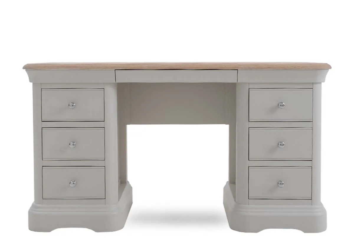 A dimension image of the Kylemore Dressing Table set with 138cm x 48cm x 75cm