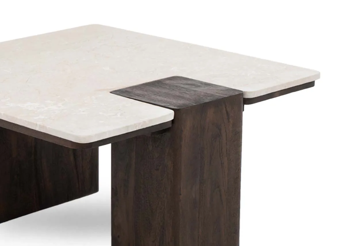 A dimension image of the Windsor coffee table with 76cm x 40cm