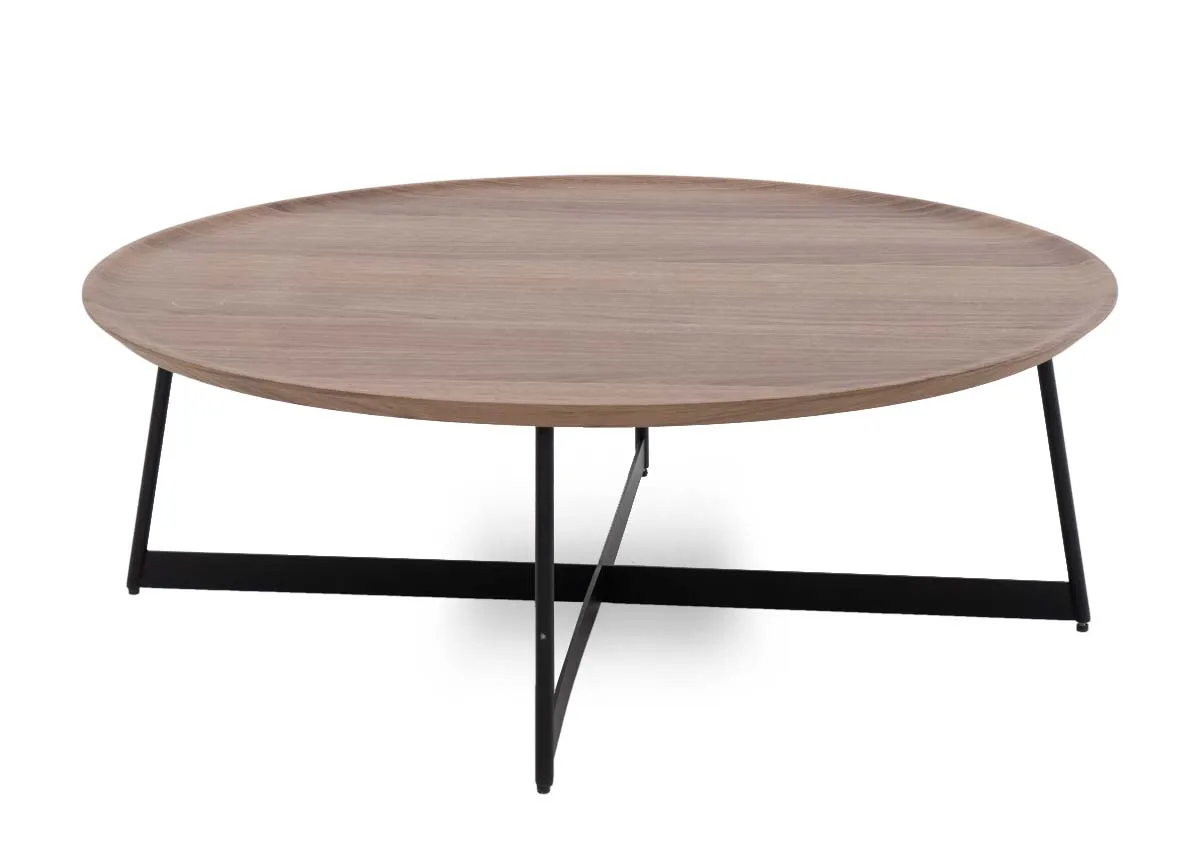 Light Brown Round Coffee Table - Bonita