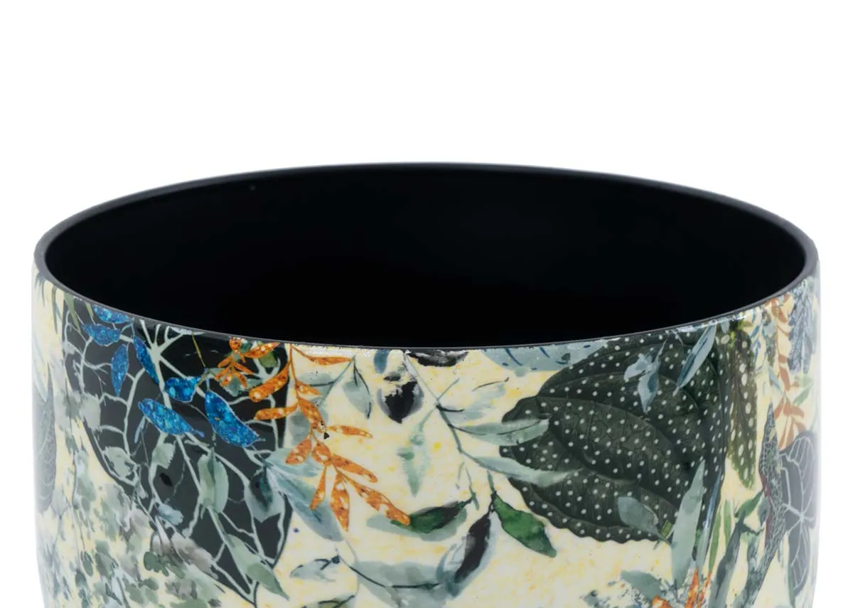 A dimension image of the Cade Small planter with 23cm x 21cm