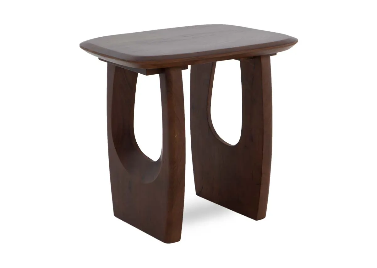 Brown Mango Side Table - Jet