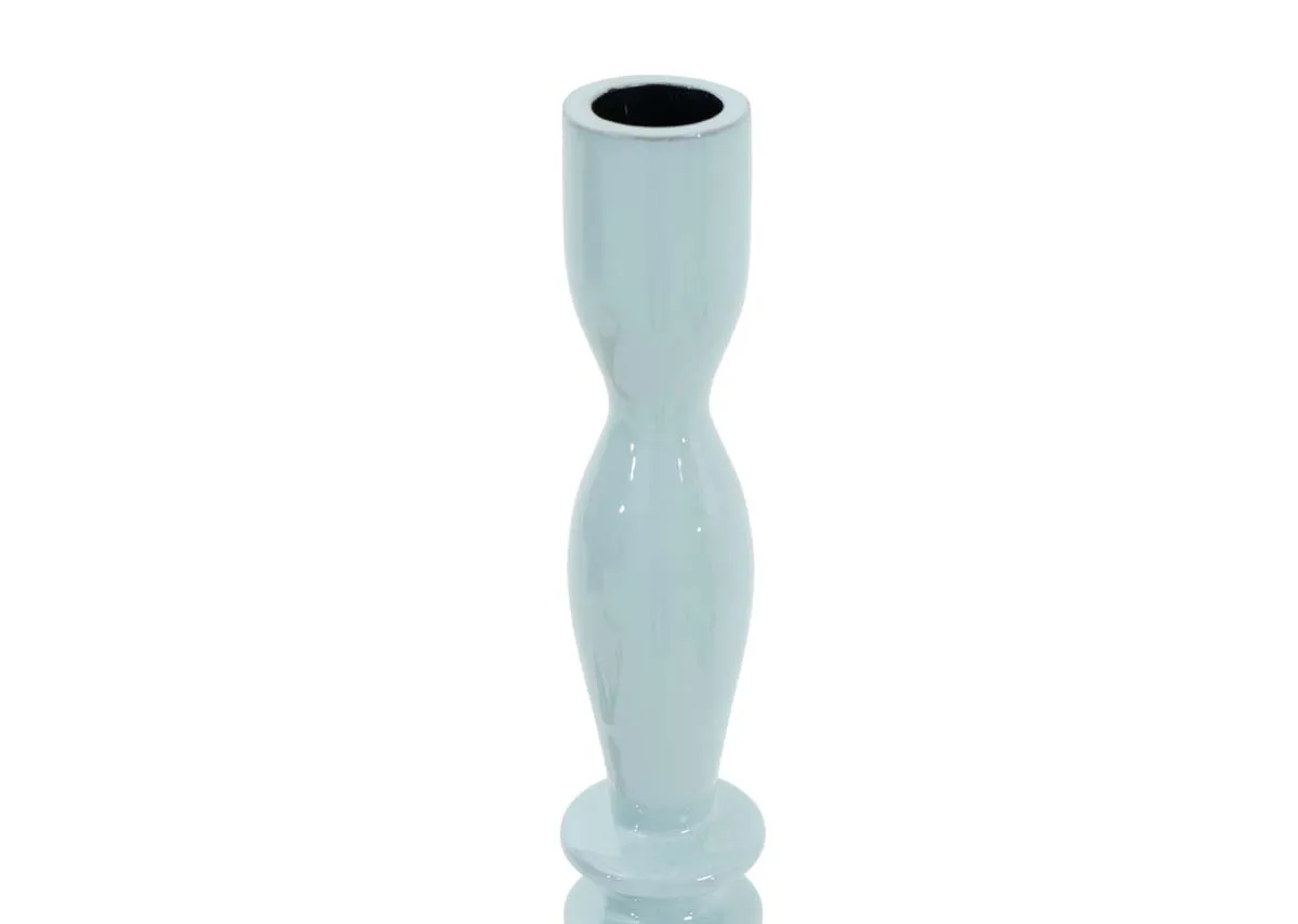 A dimension image of the Ridge small candle holder with 7.5cm x 38cm