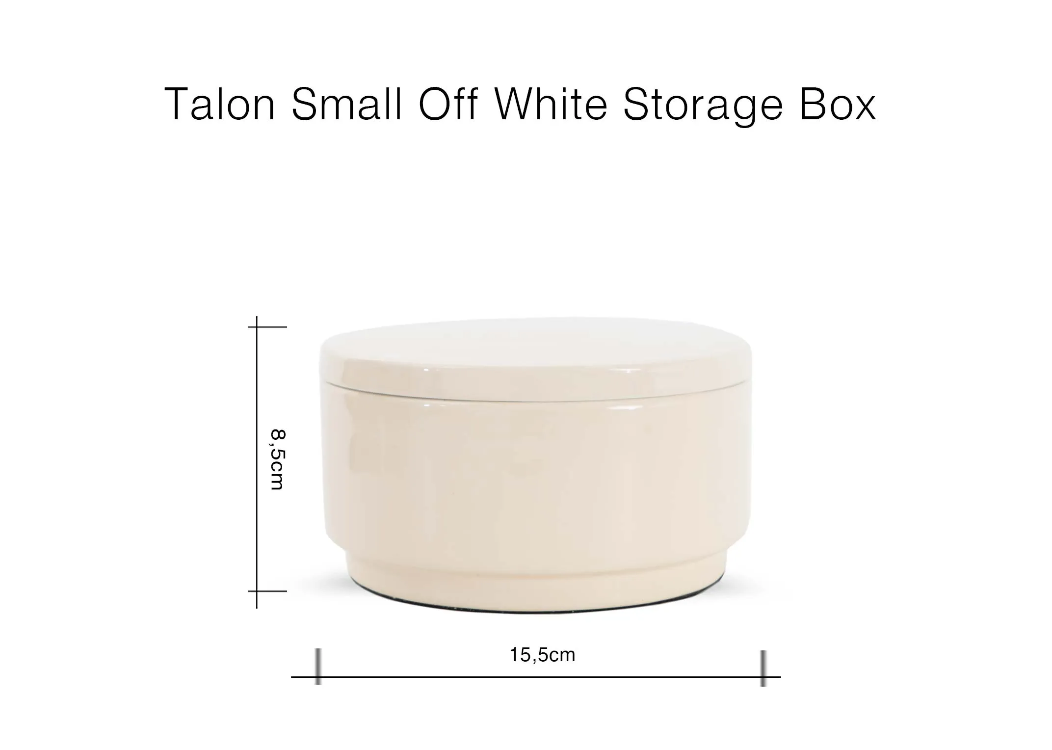 A dimension image of the Talon small box with 16.5cm x 8.5cm