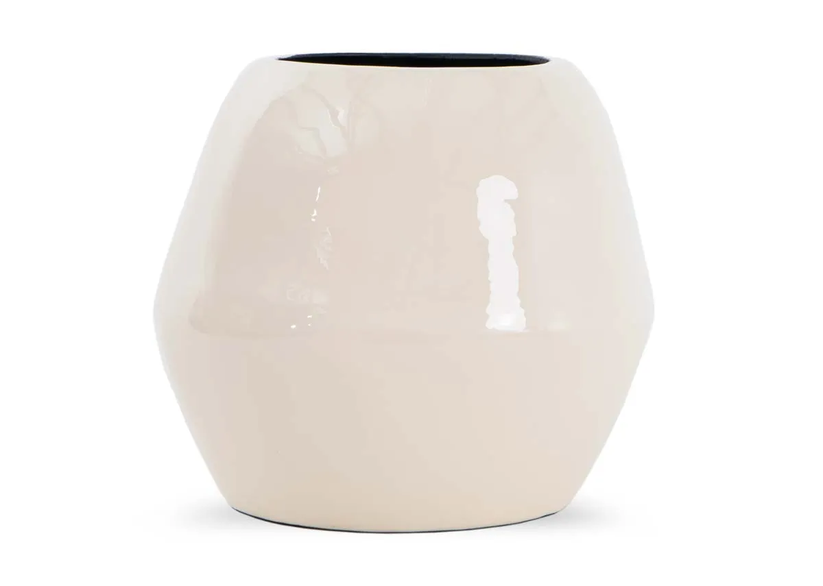 Off-White Round Vase - Briggs