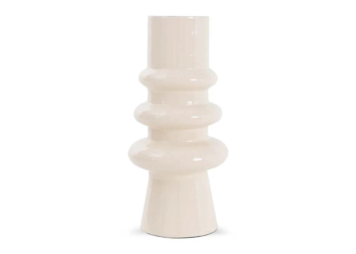 Large Off-White Vase - Porter