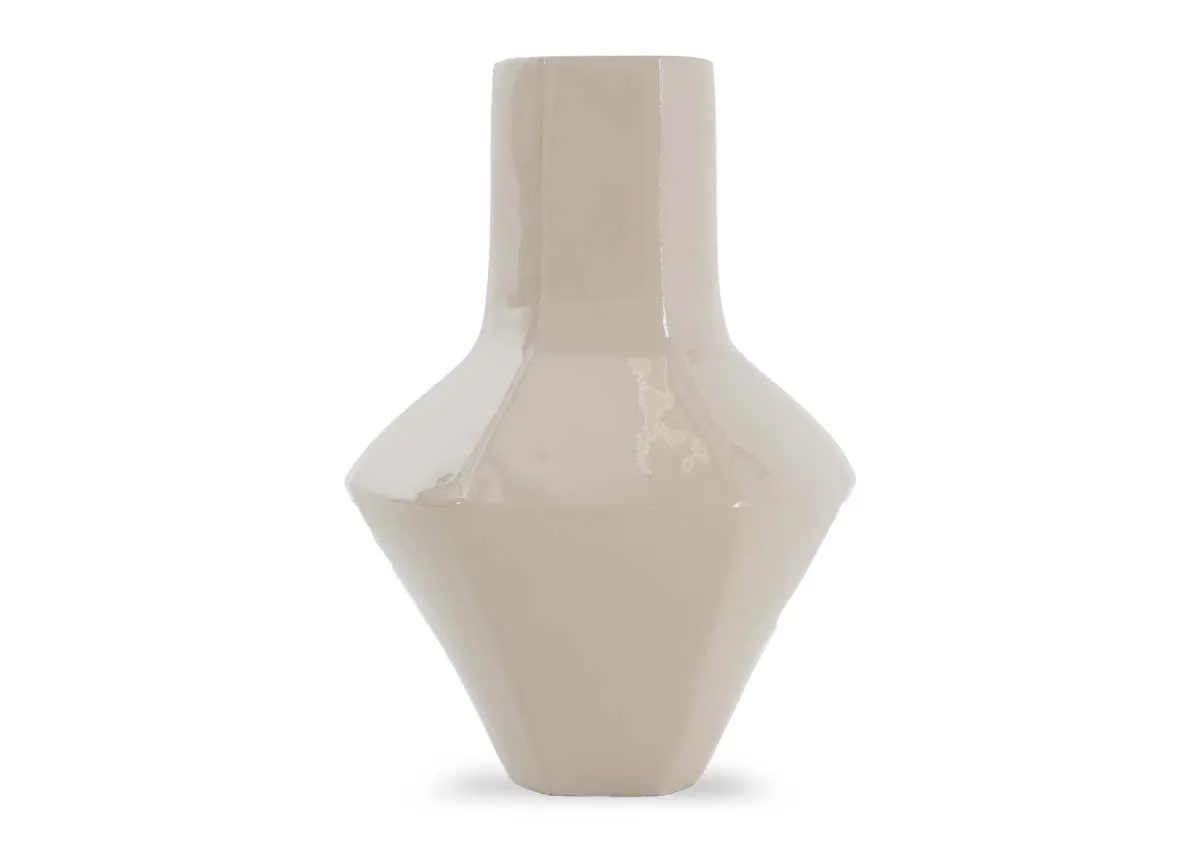 Large Light Grey Vase - Grady