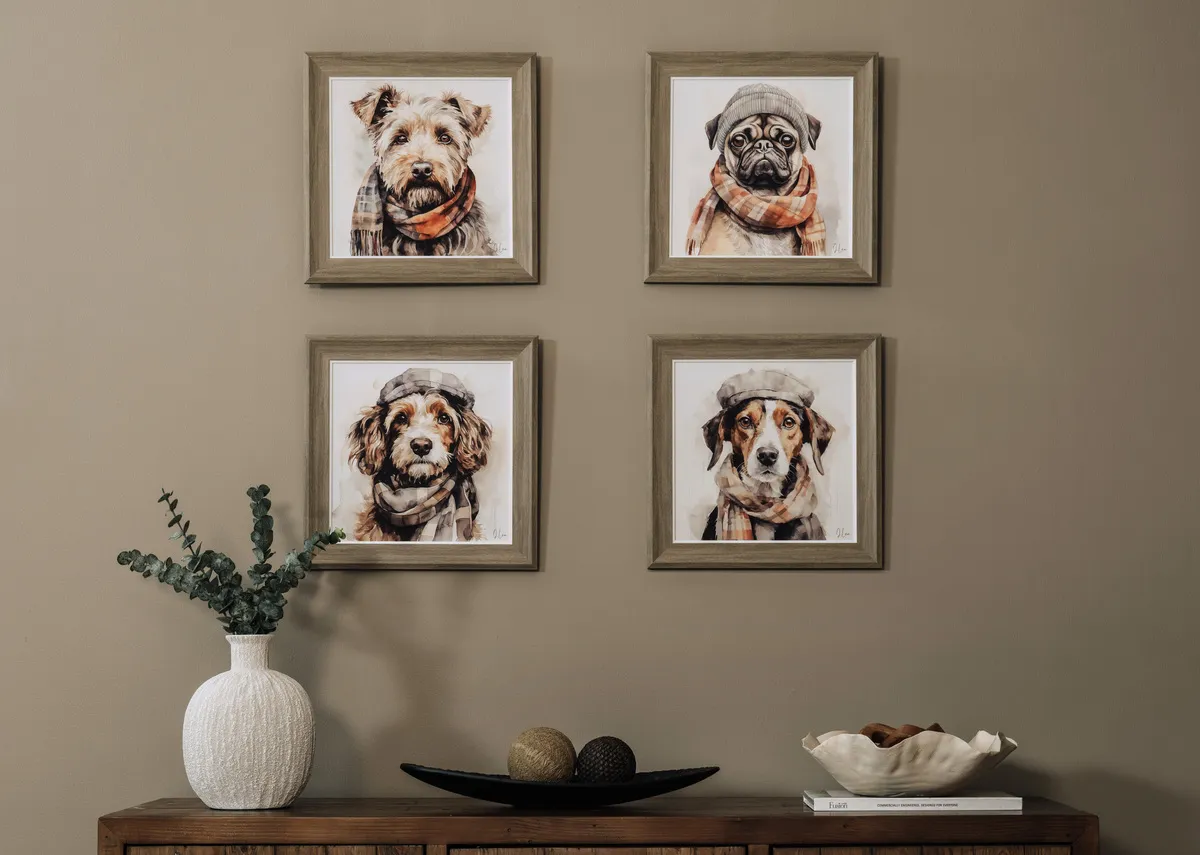 40cm X 40cm Framed Picture - Archie