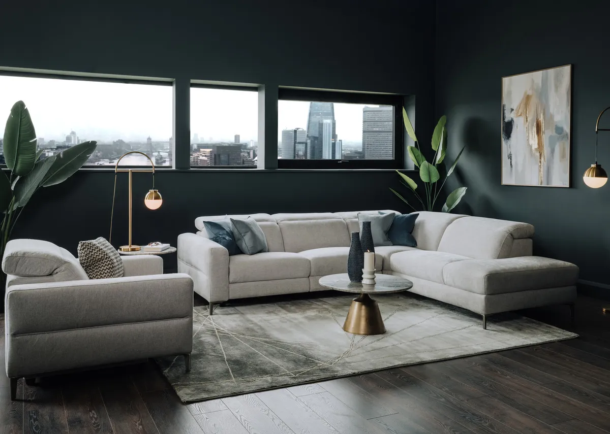 A dimension image of the Vancouver Chaise with 278cm x 226cm x 100cm