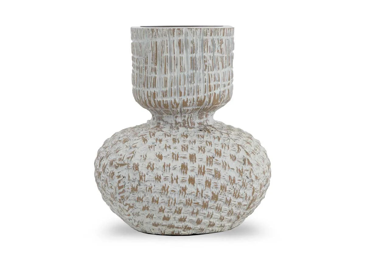 Small Off-White Candle Holder - Cala Lily