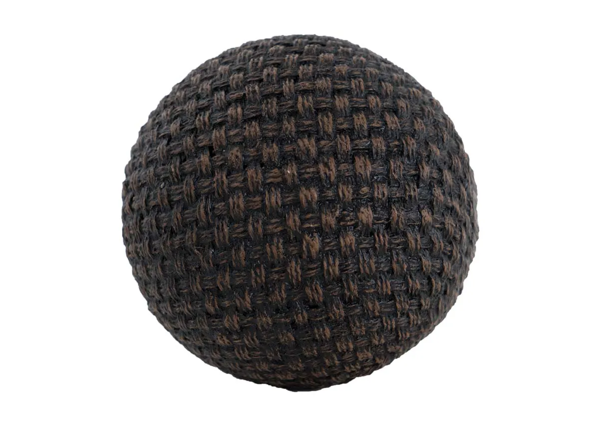 Large Dark Brown Deco Ball - Peony