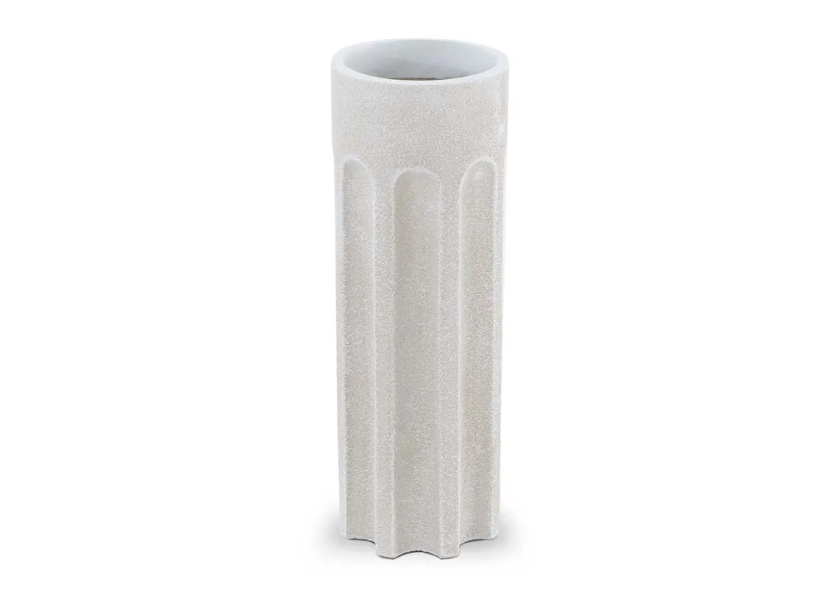 Medium White Vase - Snowdrop