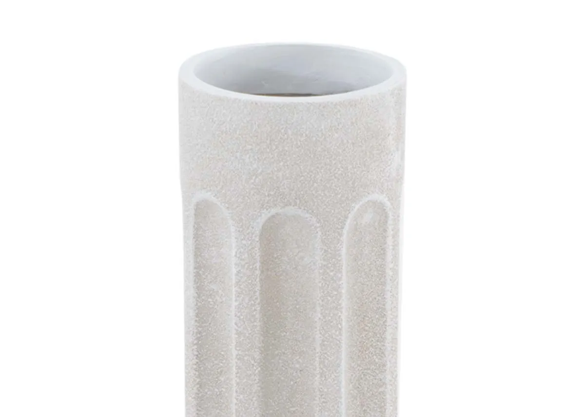 A dimension image of the Snowdrop Vase with 12cm x 35cm