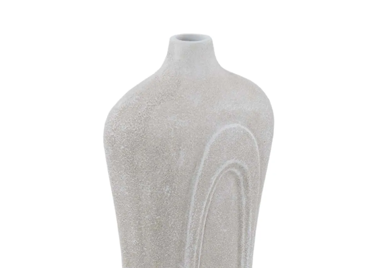 A dimension image of the Snowdrop Vase with 16cm x 35cm