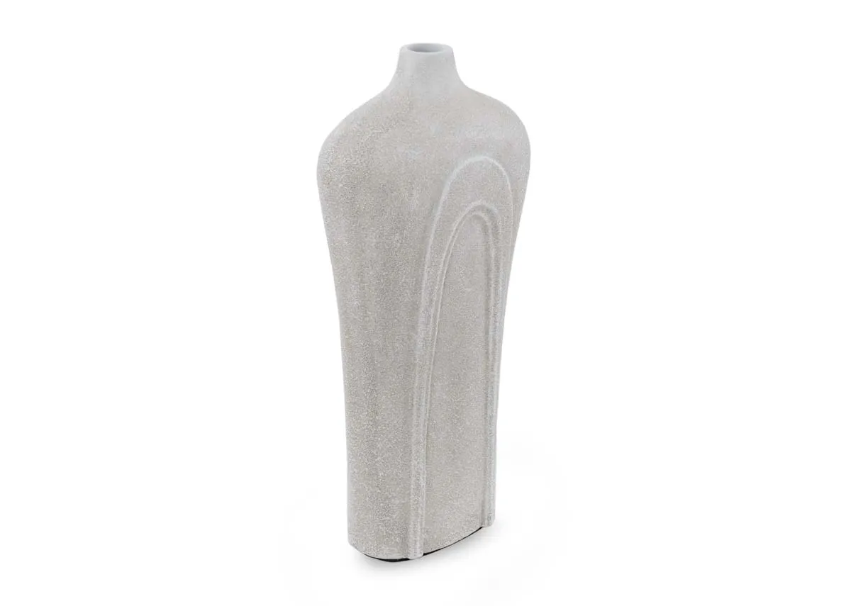 Large White Vase - Snowdrop
