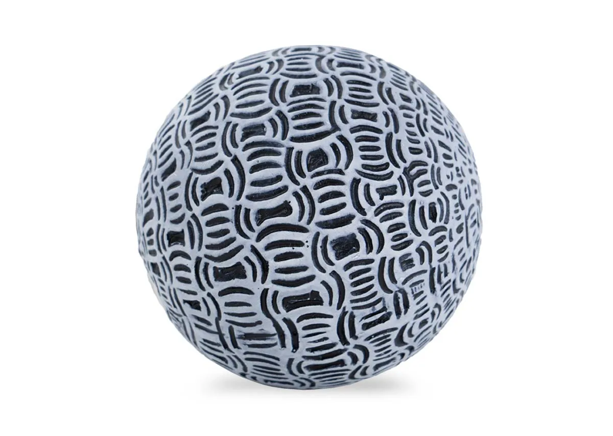 Large Navy Print Deco Ball - Foxglove