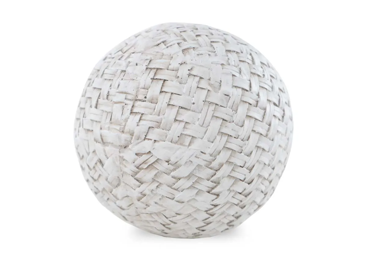 Small White Deco Ball - Jade