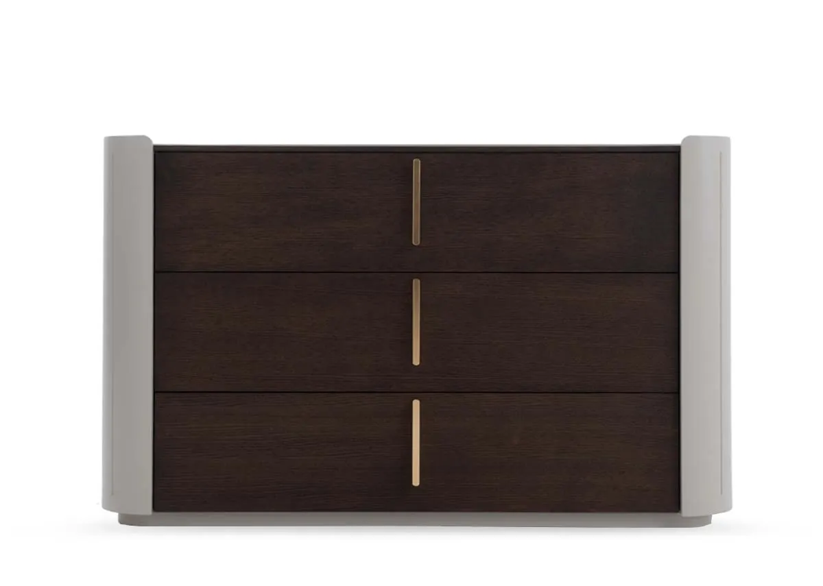 A dimension image of the Canna Chest of Drawers with 110cm x 46cm x 68cm