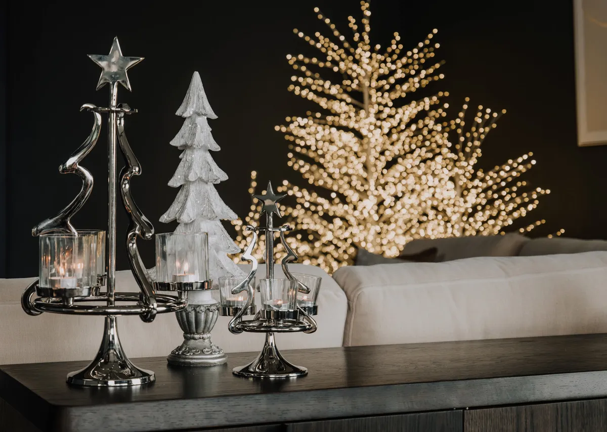 Small Eve Nickel Xmas Tree - Christmas Candle Holder