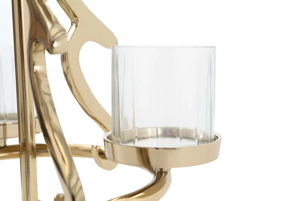 A dimension image of the Large Eve candle holder with 25cm x 53cm