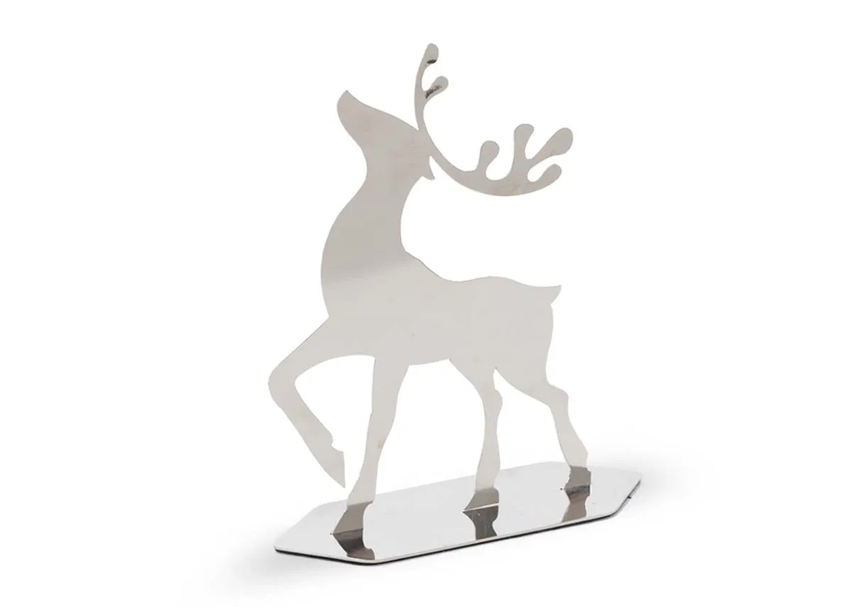 Nickel Reindeer Decor - Christmas Ornament