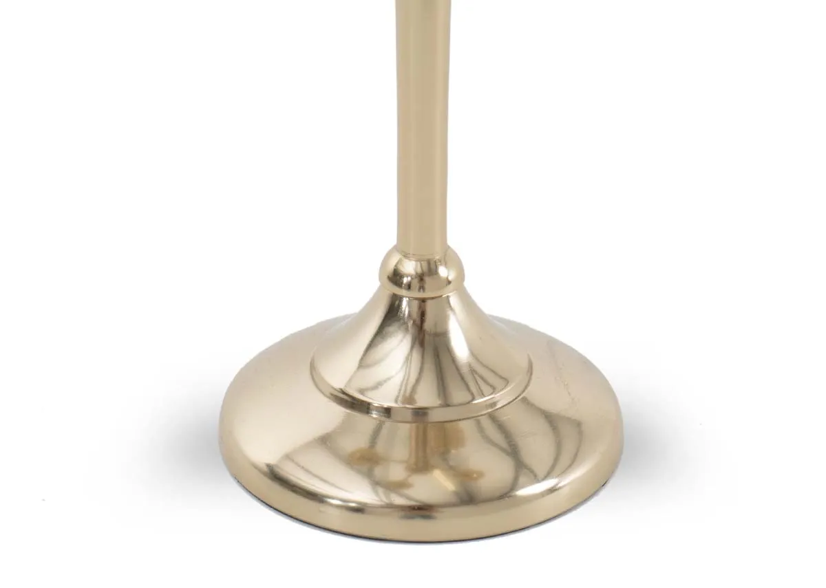A dimension image of the 5 stick candleholder with 9cm x 14cm