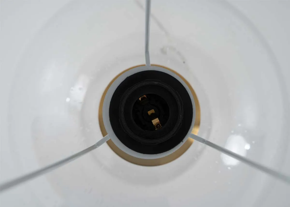 A dimension image of the Ethel Table Lamp with 38cm x 63.5cm