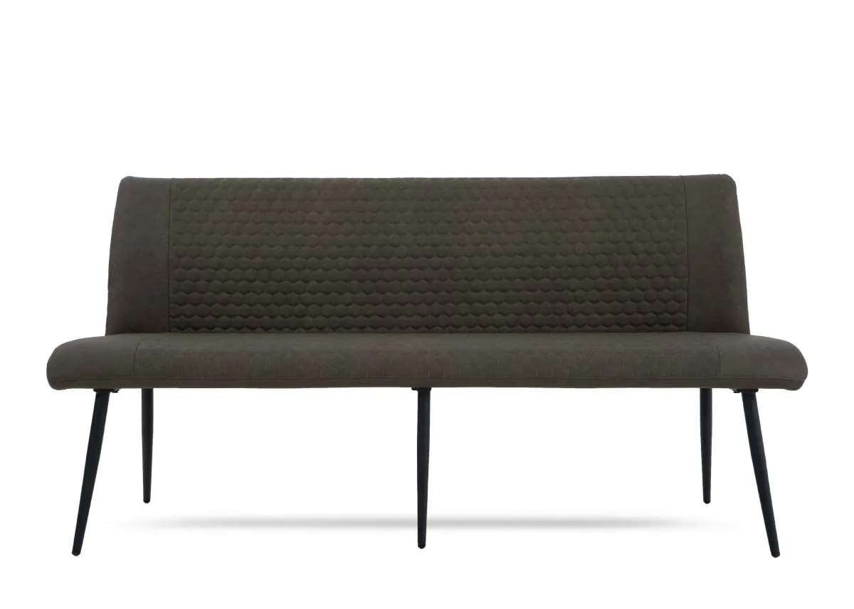 A dimension image of the Barton bench with 180cm x 48cm x 90cm H