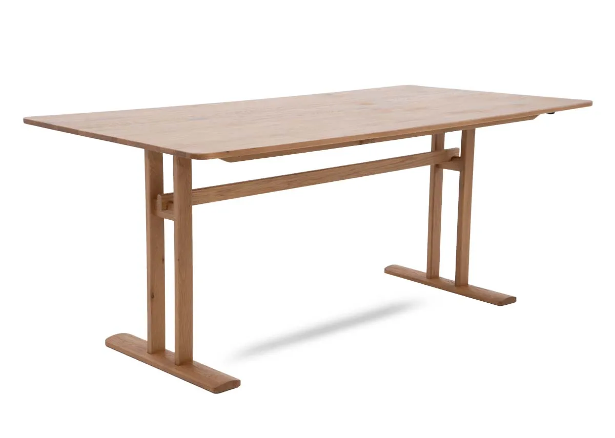 180cm Oak Dining Table with Option to Extend - Hudson
