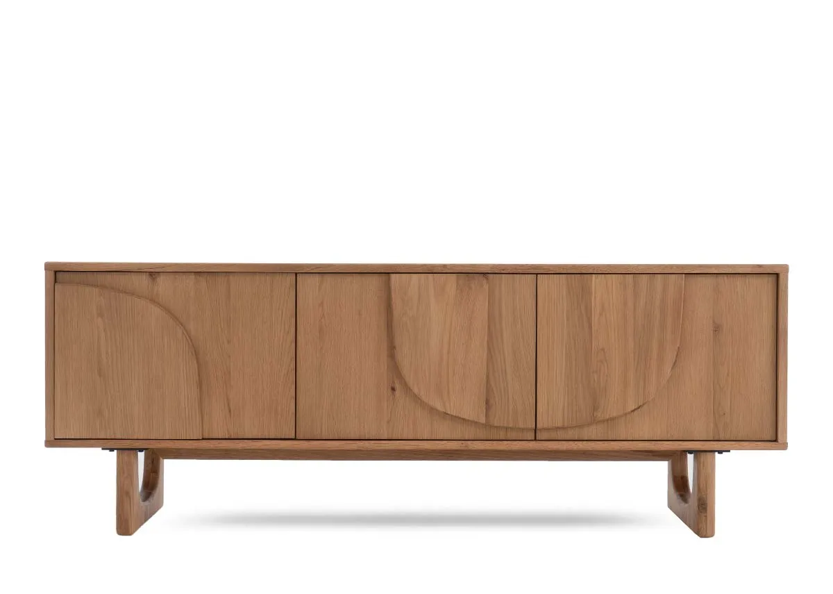 A dimension image of the Pierro tv unit with 160cm x 40cm x 60cm