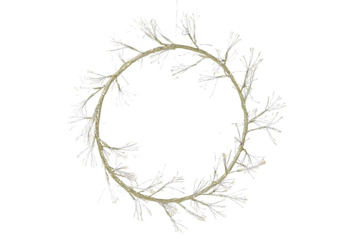 60cm Fairy Gold LED - Christmas Wreath